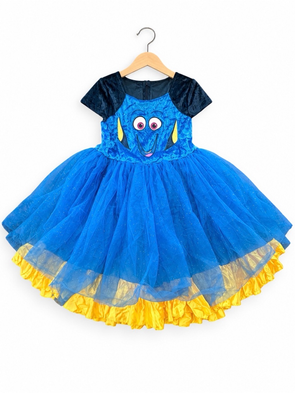 Disney Finding Nemo Dory Deluxe Tutu Halloween Costume Dress Girls Size 5/6T